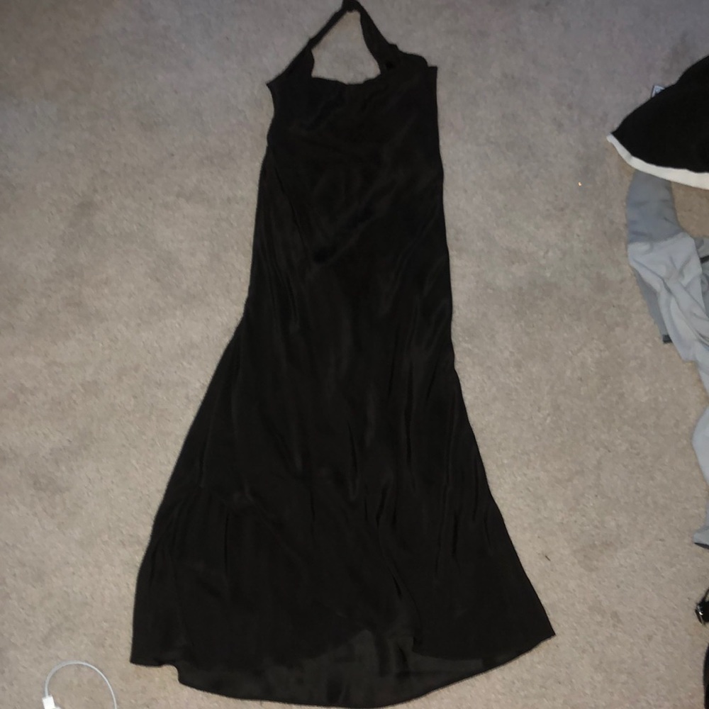 Silk halter dress